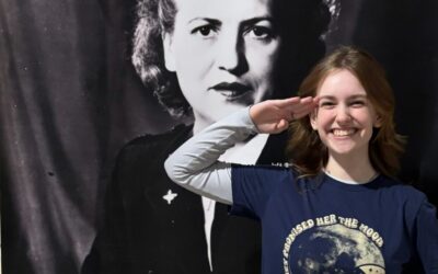 Inspiring Teacher and Actors in Texas and Posters for They Promised Her the Moon from Across the County